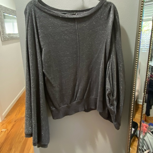 Silver Shimmer Balloon Sleeve Off The 